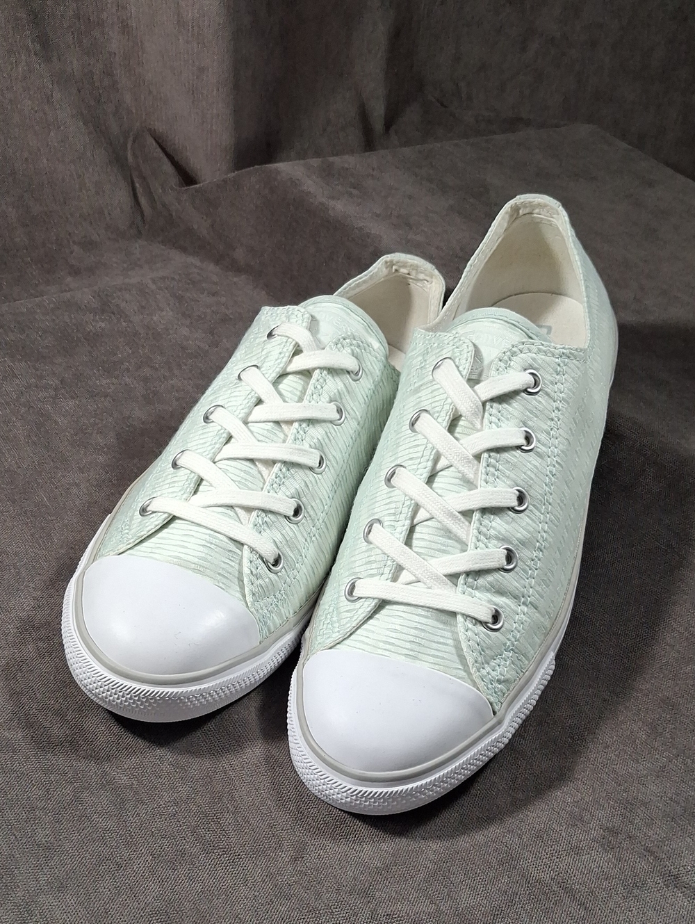 Converse Chuck Taylor Dainty Ox Pale Green Textile Lace Up Sneakers VG US 10